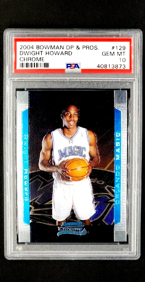 2004 2004-05 Bowman Chrome #129 Dwight Howard Rookie RC PSA 10 Gem Mint - Image 1 of 4