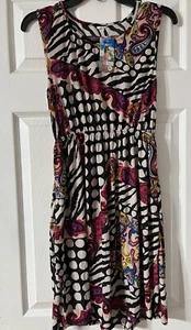 Girls XL SI-Rou Summer Sleeveless Dress Pink/black/white Knee High Teenager - Picture 1 of 11