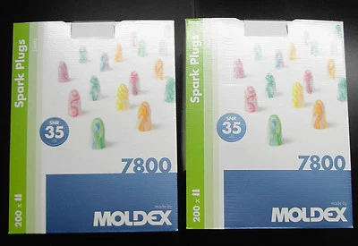 Protector auditivo 2x Moldex 7800 Spark Plugs 400 pares = 800 uds