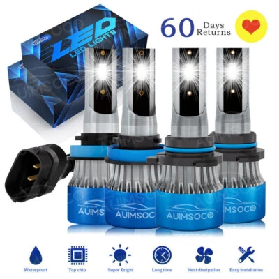 for 2013 2014 2015 Acura RDX High & Low Beam x4 6000K White LED Headlight Bulbs  - Изображение 1 из 4