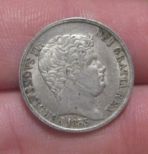 Naples (Italy) - 1833 Silver 20 Grana - Nice - Picture 1 of 2