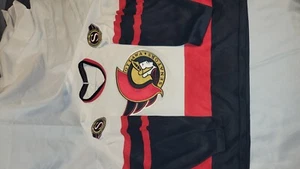 Vintage 90s CCM Ottawa Senators Embroidered White Blank Hockey Jersey Size XL - Picture 1 of 19