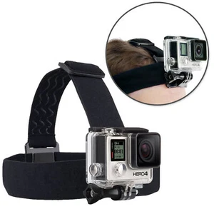 Kopfband für Actioncam schwarz Headstrap für GoPro Hero Kopfhalterung - Bild 1 von 11