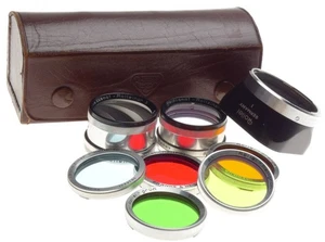 Rolleiflex Bay I Filter Kit Consisits 2x Rolleinar Set 5x Lens Hood Museum cond. - Picture 1 of 8
