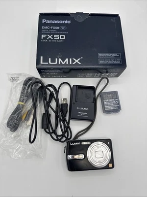 Cámara digital compacta Panasonic Lumix Dmc-Fx50 zoom 21,9x + cargador + estuche + probada Foto 1 de 4