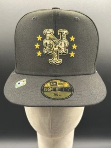 New York Yankees 59Fifty Kappe Mütze Größe 6 7/8 schwarz Tarnmuster Tag der Streitkräfte - Bild 1 von 15
