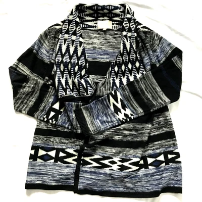 Suéter Skies Are Azul Para Mujer Azteca Nativo Isla Justa Informal Preppy Cárdigan Foto 1 de 4