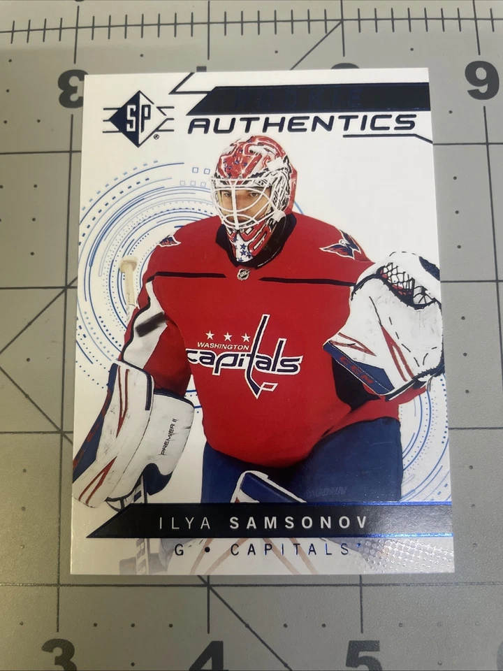 2018-19 SP Hockey Rookie Authentics Blue Ilya Samsonov # 116 - Image 1 of 1