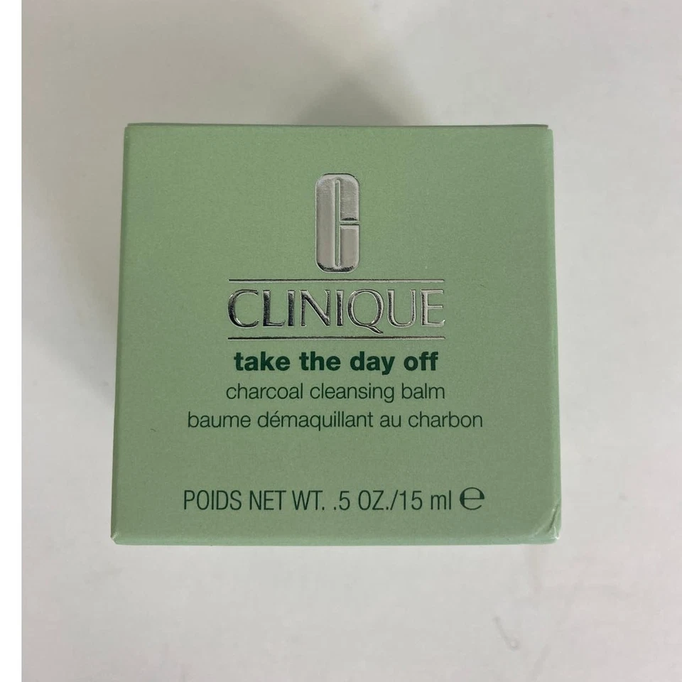 Bálsamo de limpeza a carvão Clinique Take the Day Off novo na caixa 0,5 oz - Imagem 1 de 1