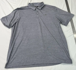 Camisa Polo Travis Mathew Para Hombres 3XL Gris Golf Rendimiento Elastizada Transpirable Usada en Excelente Condición - Imagen 1 de 9
