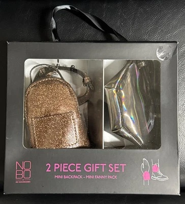 Gift Set 2 Piece Mini Backpack & Mini Fanny Pack Bronze NOBO No Boundaries NEW - Image 1 of 4