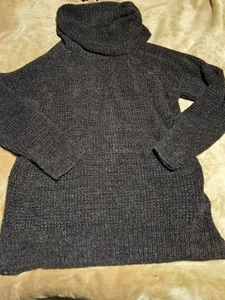 Barefoot Dreams Cozy Chic Coastal Cowl Neck Tunic Sweater-XL-Heathered Gray - Picture 1 of 8