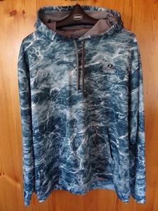 Mossy Oak Fishing Elements Aqua  Hoodie XL - Picture 1 of 4