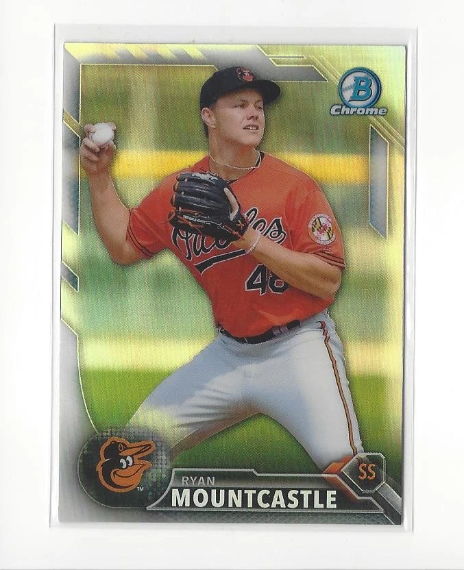 2016 Bowman Chrome Draft Refractor #BDC199 Ryan Mountcastle Rookie Orioles - Image 1 of 1
