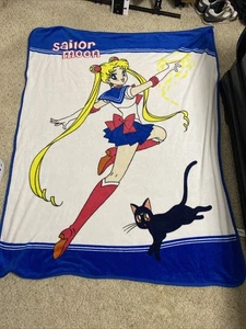 SAILOR MOON FLEECE THROW BLANKET ANIME KAWAII (Christmas Gift) - Picture 1 of 4