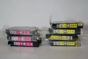 Original Epson 18 Daisy Black Magenta & Yellow Tintenpatronen x7 Ablauf 2025 - Bild 1 von 3