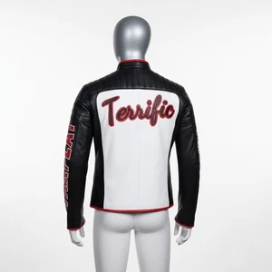 Mr Terrific Fair Play Giacca di Pelle Superman 2025 Cosplay Costume Motociclista DC - Foto 1 di 7