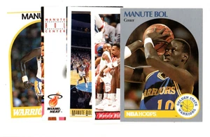 5 count lot mixed Manute Bol cards 1989-1993 NBA Center & Legend - Picture 1 of 1
