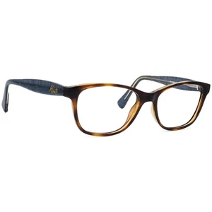 Ralph Lauren Eyeglasses RA 7083 502 Havana/Blue Denim Semi Cat Eye 52[]16 140 - Picture 1 of 6