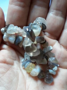 Botswana Achat Nuggets Stretch Armband 79ct - Bild 1 von 3