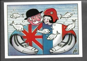 Túnel Francia-Reino Unido Canal Túnel Postal Diseñador JER, 1993, Edición Limitada - Imagen 1 de 2