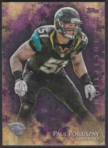 2014 Topps Inception Purple Paul Posluszny 76/99 Jacksonville Jaguars #61 - Bild 1 von 2