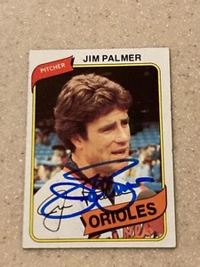 1980 Topps #590 Jim Palmer signed card - Picture 1 of 1