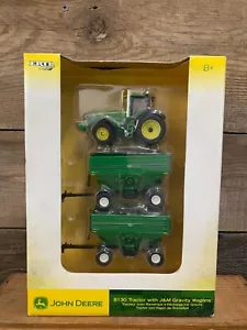 ERTL, John Deere 8130 Tractor with J&M Gravity Wagons, 1:64 Diecast, NIB - Picture 1 of 6