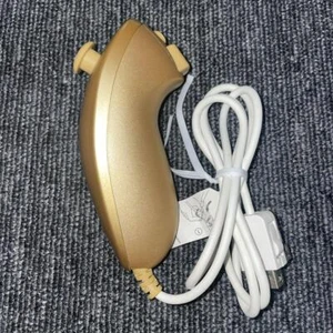 Club Nintendo Wii Golden Nunchuk Nunchuck Gold Controller Cube - Picture 1 of 4