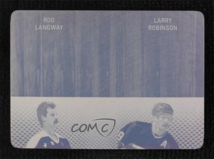 2015 Leaf ITG Stickwork Stick Rack 2 Printing Plate Magenta 1/1 Rod Langway qf8