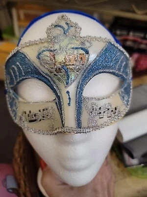 Mardi Gras Musical Woman's Mask  - Image 1 of 4