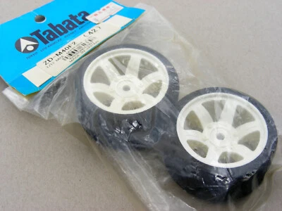 Vintage Tabata 1/12 GT Series 25mm Mounted HPI Mini RS4 Tamiya Foams & Wheels OS - Image 1 of 4