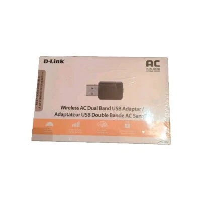 D LINK DWA 171 WIRELESS AC DUAL BAND USB ADAPTER NEW  - Image 1 of 3