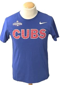 Mens Nike Tee T-Shirt Chicago Cubs World Series Champions Roster 2016 Sz Large - Picture 1 of 6