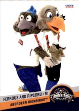 2016 Aberdeen Ironbirds Choice #34 Ferrous and Ripcord MASCOTS Baseball Card