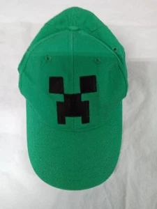 Jinx Minecraft Creeper Face Baseball Cap Hat Video Gamer Logo Snap Back Child - Picture 1 of 3