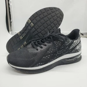 GANNOU Women's Black/White Air Athletic Running Shoes Size 9 - 9.5  - Picture 1 of 10