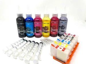 XPRO 6X100ml Dye Sublimation Ink Chipless refill kit for Epson Photo HD XP-15000 - Picture 1 of 7