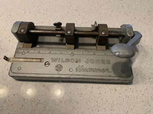 Vintage Wilson Jones Hummer Heavy Duty Metal Adjustable 3 Hole Punch - Picture 1 of 11