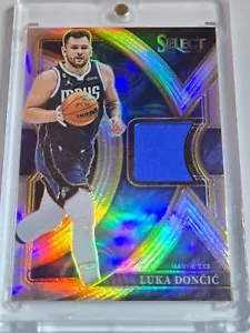 2022 Panini Select Luka Doncic #PATCH SILVER Prizm Game Worn Jersey - Rare - Picture 1 of 3
