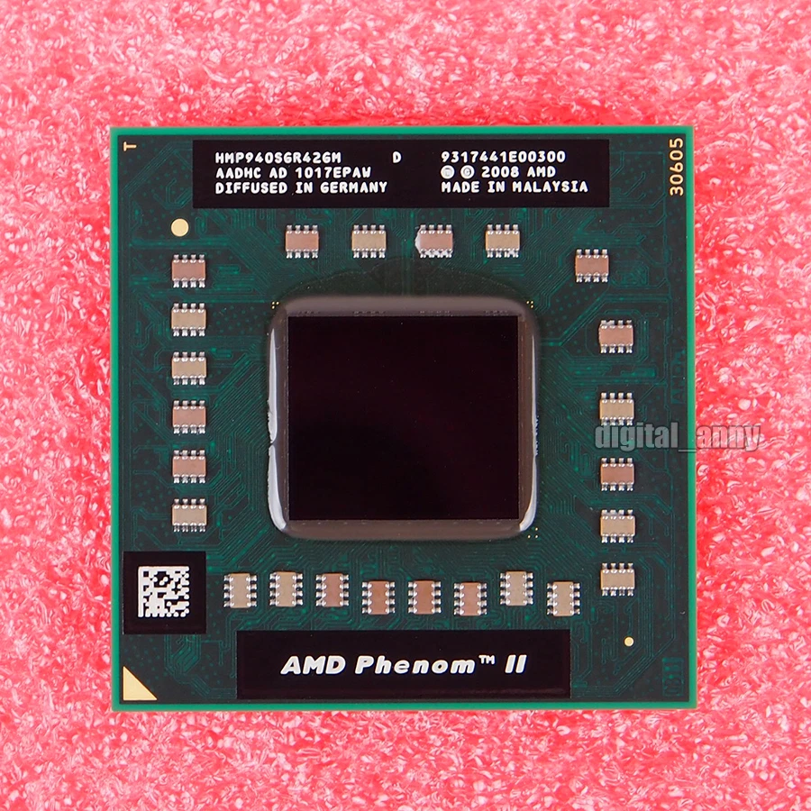 AMD Phenom II P940 1.7 GHz Quad-Core CPU Processor HMP940SGR42GM Socket S1 - Image 1 of 1