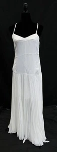 Commense Women's Spaghetti Strap Fit & Flare Long Dress BL1 White Size XS NWT - Picture 1 of 4
