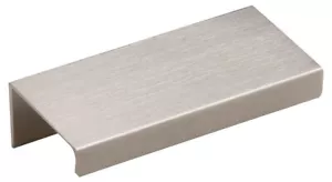 Silverline Brushed Satin Finger Edge Pulls Aluminum Cabinet Door Drawer Handle - Picture 1 of 1
