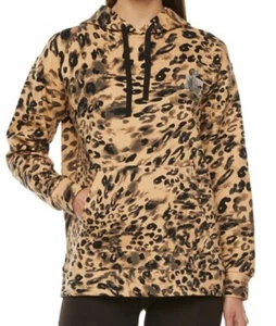 🐆Juicy Couture French Terry Women's Long Sleeve Hoodie Small Animal Swirl NWT - Picture 1 of 3