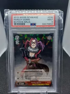 PSA 9 Weiss Schwarz Harley Quinn Batman Ninja FOIL BNJ/SX01-036 RR SP POP 2 - Picture 1 of 3