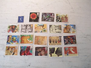 Vtg 19 Different Great Britain Postage Stamps 1953-1996 Queen Elizabeth II (1953 - Picture 1 of 5