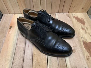 Crockett Jones x Alt Wien Mozart WingTip Black Men's Shoes UK 11.5 E / USA 12.5 - Picture 1 of 12