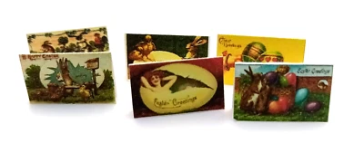 Dolls House 1:12 Scale Miniature Easter Cards (Victorian) x 6 - Image 1 of 4