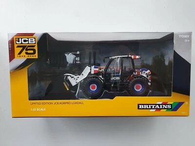BRITAINS JCB AGRIPRO LOADALL 1/32 SCALE - UNION JACK 75TH ANNIV LTD EDITION - Image 1 of 3