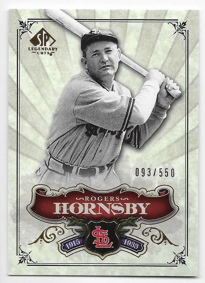 2006 SP LEGENDARY CUTS SP #194 Rogers Hornsby #93/550 - Image 1 of 1